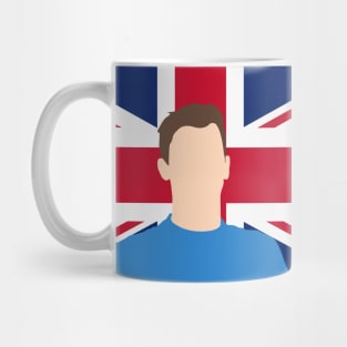 George Russell Face Art - Flag Edition Mug